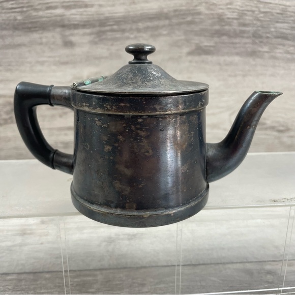 Antique 1 Cup Tea Pot w/ Hinged Lid by Benedict Indestructo E.P.N.S.B.M.M. #1354 - Picture 3 of 8